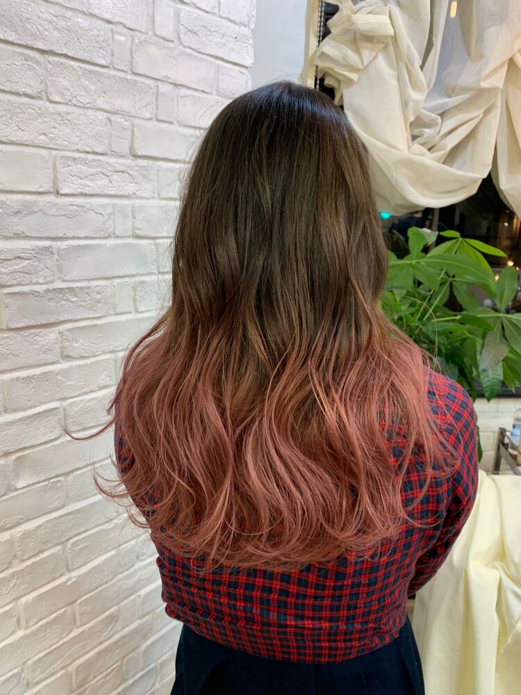 ピンクベージュ グラデーション Haco トハコ Haco ひさのヘアスタイル情報 Yahoo Beauty
