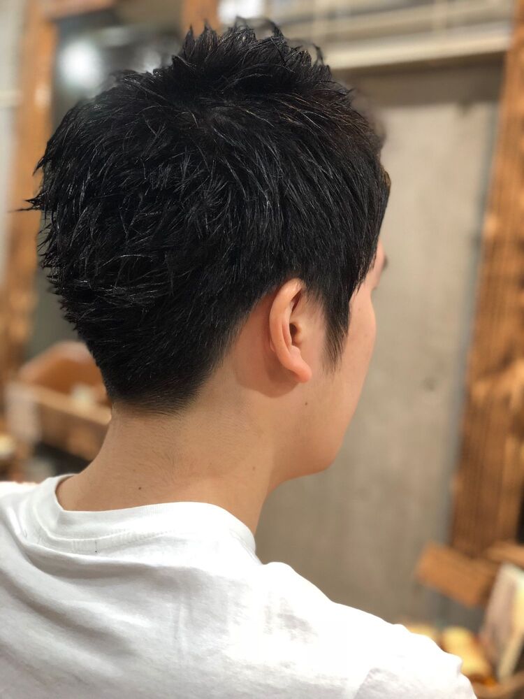 黒髪ベリーショート20代、30代、40代｜Tree Hair Salon（ツリーヘアサロン）藤田 健太郎の