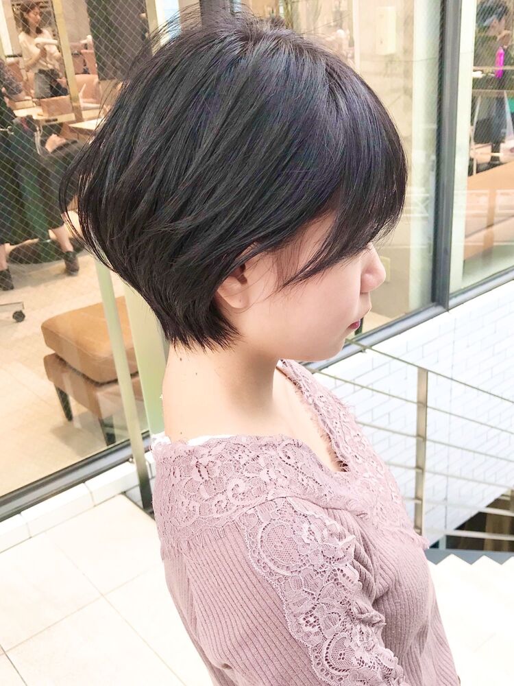 前髪ありショートボブ30代40代小林匠太｜＆STORIES 原宿（アンドストーリーズハラジュク）小林匠太のヘアスタイル情報｜Yahoo! BEAUTY