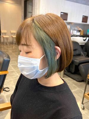 21年夏 グリーン系 ヘアカラーの新着ヘアスタイル 髪型 ヘアアレンジ Yahoo Beauty