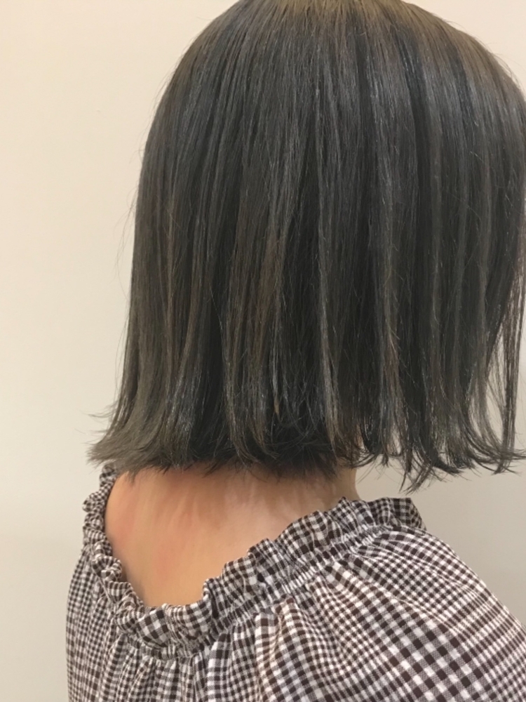 切りっぱなしボブでトレンド感ある外ハネヘア Cura クーラ 米村 敦貴のヘアスタイル情報 Yahoo Beauty