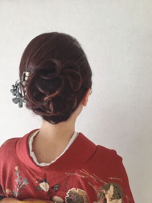 21年夏 着物の新着ヘアスタイル 髪型 ヘアアレンジ Yahoo Beauty