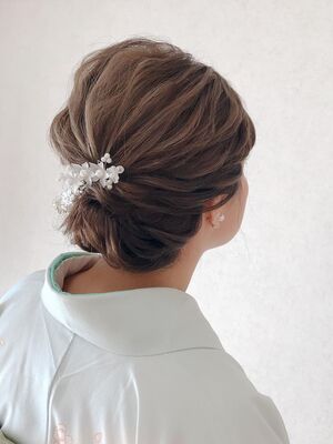 21年秋冬 和装アップの新着ヘアスタイル 髪型 ヘアアレンジ Yahoo Beauty