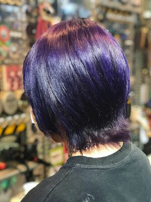 22年春 紫カラー ショートの人気ヘアスタイル 髪型 ヘアアレンジ Yahoo Beauty