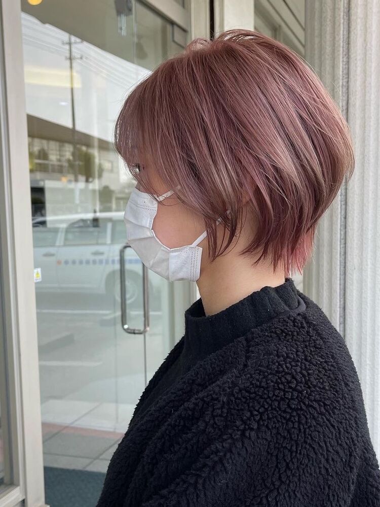 ショート ピンクベージュ Duul Kuwaの髪型 ヘアスタイル ヘアカタログ情報 Yahoo Beauty ヤフービューティー