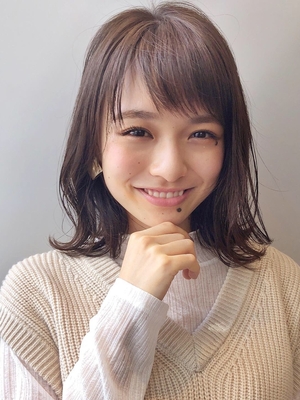 22年春 ショートバング ミディアムの人気ヘアスタイル 髪型 ヘアアレンジ Yahoo Beauty