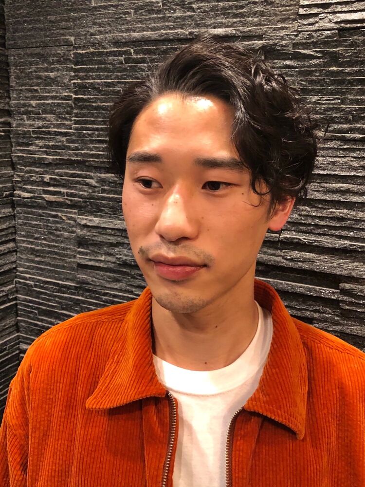 アップバング ミディアム パーマスタイルヒロ銀座 理容室 表参道 青山 原宿 Barber Premium Barber 表参道店 プレミアムバーバー オモテサンドウテン 高柳 仁美のヘアスタイル情報 Yahoo Beauty