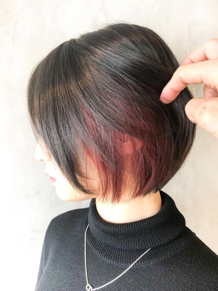 ショートボブ インナーカラー Ryotaの髪型 ヘアスタイル ヘアカタログ情報 Yahoo Beauty ヤフービューティー