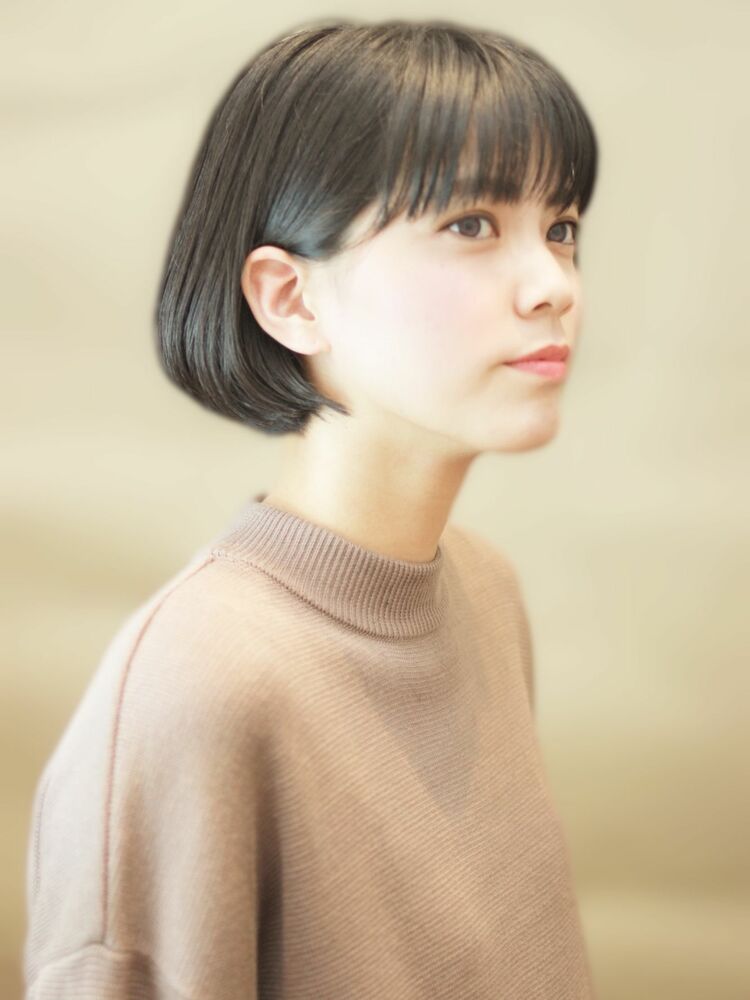 愛されボブ シンプルだけどなんか可愛い大人のシースルーボブ 畝川 英二の髪型 ヘアスタイル ヘアカタログ情報 Yahoo Beauty ヤフービューティー