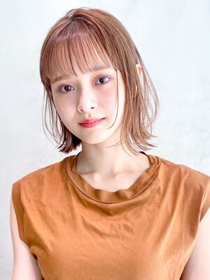 パーマ 切りっぱなしボブ 前髪ありの髪型 ヘアスタイル ヘアカタログ 人気順 Yahoo Beauty ヤフービューティー