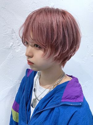 ピンク系 ショートの髪型 ヘアスタイル ヘアカタログ 人気順 Yahoo Beauty ヤフービューティー