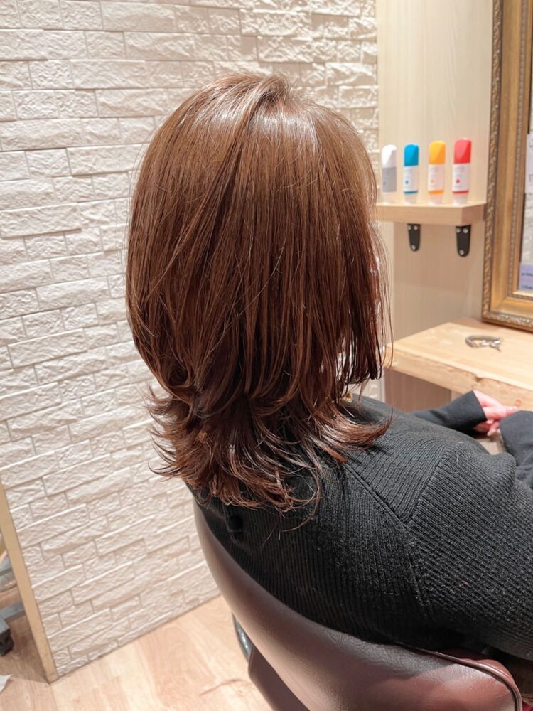 代30代40代50代60代ひし形くびれもcカーブカットでまとまりツヤ感キレイフォルム Michelle By Afloat 目黒 品川 ミッシェル バイ アフロート メグロ シナガワ Michelle Shizuoのヘアスタイル情報 Yahoo Beauty