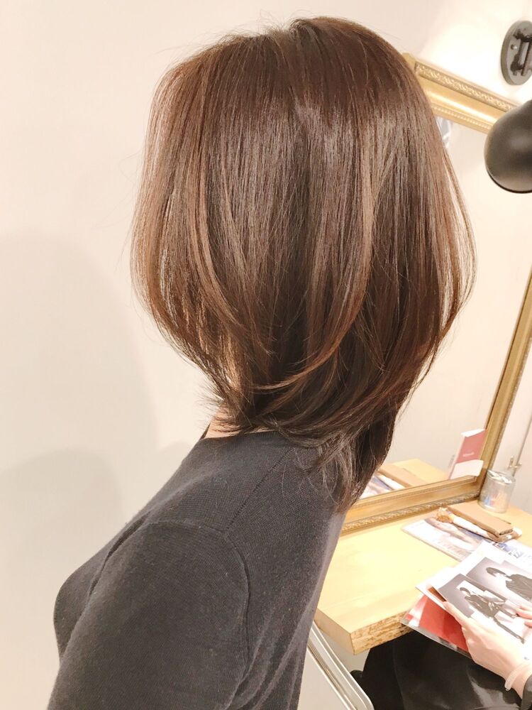 レイヤー革命☆ツヤ動きトップ&amp;後頭部キレイなCカーブカット｜Michelle by afloat 目黒・品川（ミッシェル バイ アフロート メ