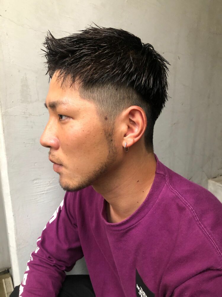 メンズカット センターパート メンズハイトーン フェード 刈り上げ アップバング ソフトツーブロック Irie Hair Design アイリーヘアデザイン 副店長 Kentaのヘアスタイル情報 Yahoo Beauty