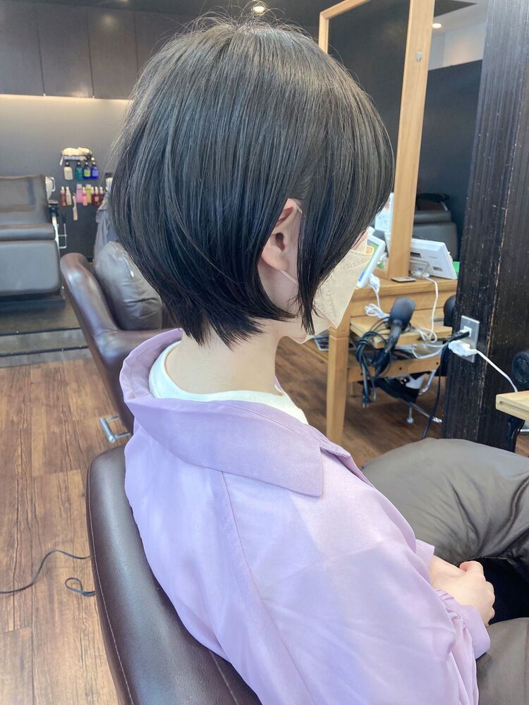 襟足長めショートボブ Lila By Afloat レイラ バイ アフロート 竹田 凪儀の髪型 ヘアスタイル ヘアカタログ情報 Yahoo Beauty ヤフービューティー