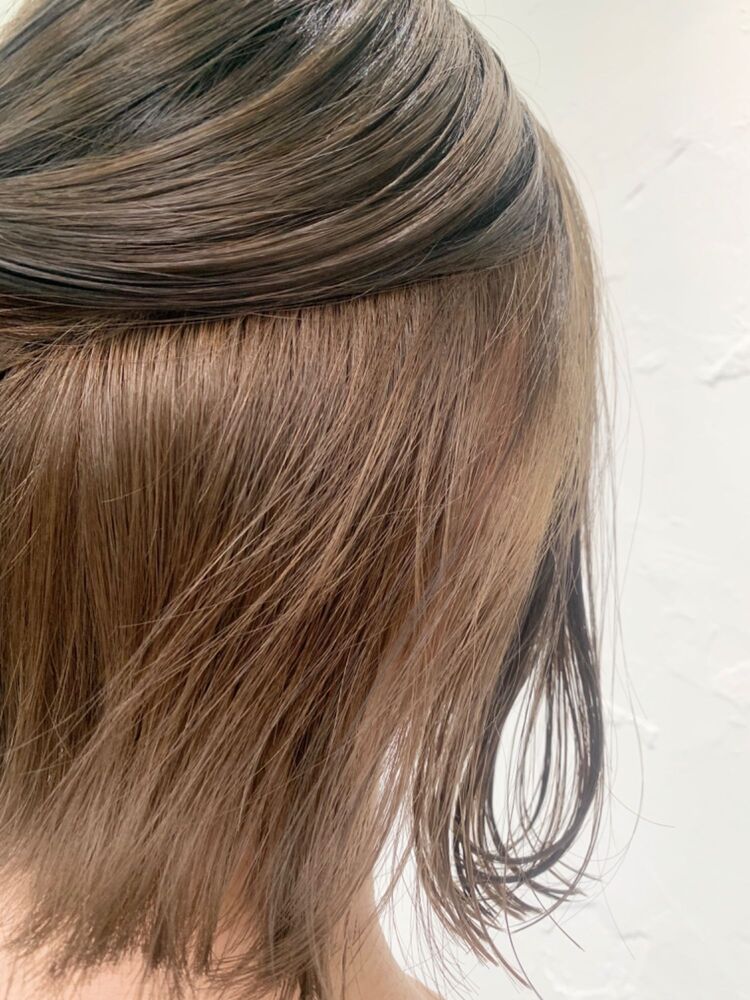インナーカラー ミルクティーベージュ ブリーチ1回からできます 牧野聖人 池袋のヘアスタイル情報 Yahoo Beauty