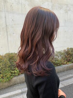 ピンクブラウン セミロングの髪型 ヘアスタイル ヘアカタログ 人気順 Yahoo Beauty ヤフービューティー