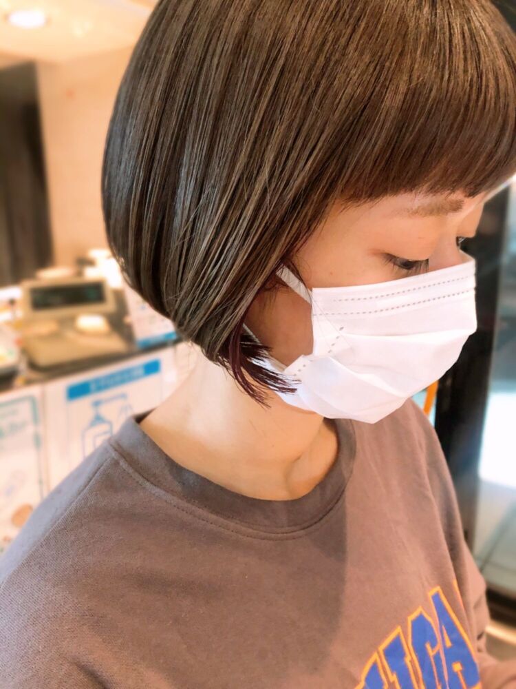 ショートバングが可愛いミニボブ Tiptop中村橋店 チップタップナカムラバシテン 尾形咲季のヘアスタイル情報 Yahoo Beauty