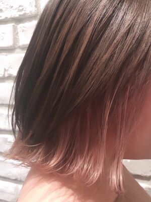 インナーカラー ピンクの髪型 ヘアスタイル ヘアカタログ 人気順 Yahoo Beauty ヤフービューティー