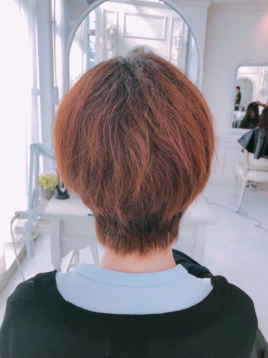 表参道 Lily 大野道寛 ショート 内巻き縮毛矯正 くせ毛でうねり 広がる方 Lily リリィ 表参道ショート専門 Lily大野のヘアスタイル情報 Yahoo Beauty