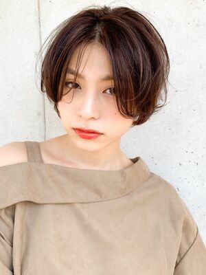 ひし形シルエットのウルフショートウェーブ Fix Up渋谷 宇賀治 智のヘアスタイル情報 Yahoo Beauty