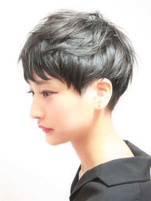 黒髪 ベリーショートの髪型 ヘアスタイル ヘアカタログ 人気順 Yahoo Beauty ヤフービューティー