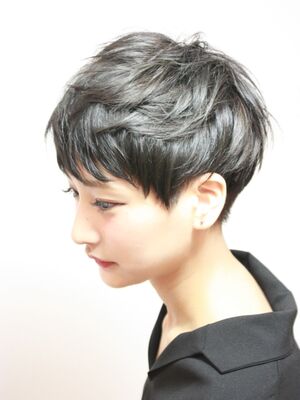 22年春 黒髪 ベリーショートの人気ヘアスタイル 髪型 ヘアアレンジ Yahoo Beauty