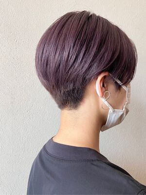 ラベンダーグレージュ ショートの髪型 ヘアスタイル ヘアカタログ 人気順 Yahoo Beauty ヤフービューティー