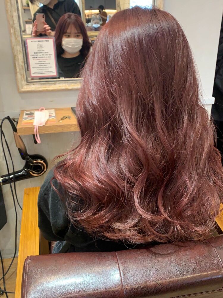 ブリーチなしでできる ローズピンクカラー ｗ ワット 新宿 ワットシンジュク Satomiの髪型 ヘアスタイル ヘアカタログ情報 Yahoo Beauty ヤフービューティー