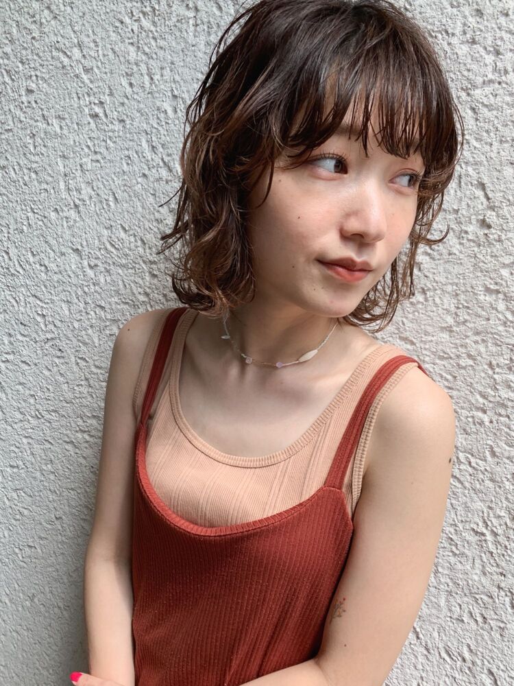 ボブレイヤー ウルフカット 顔まわりレイヤー M Clan Make S エムクラン メイクス Kyli 塚本夏帆のヘアスタイル情報 Yahoo Beauty