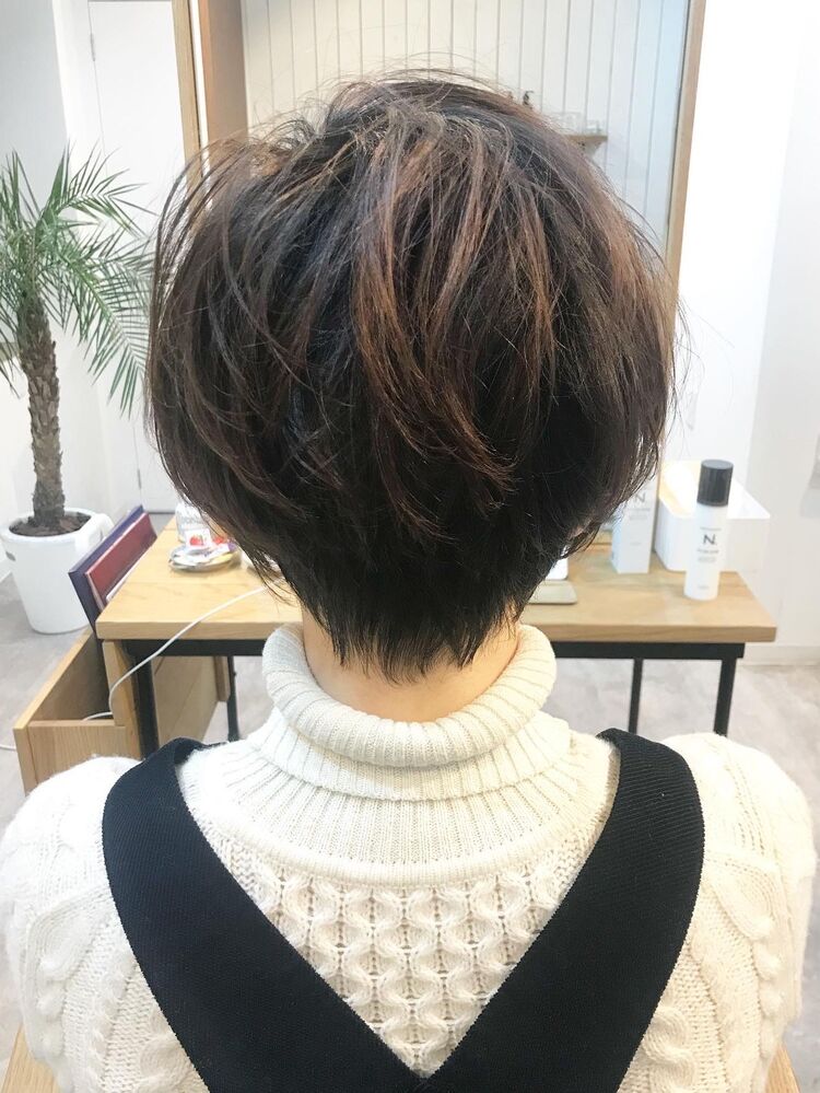 とれかけパーマを活かしたゆるふわショート Hairluana Nao ヘアールアナ ナオ Hairluana Nao左納亮の髪型 ヘアスタイル ヘアカタログ情報 Yahoo Beauty ヤフービューティー
