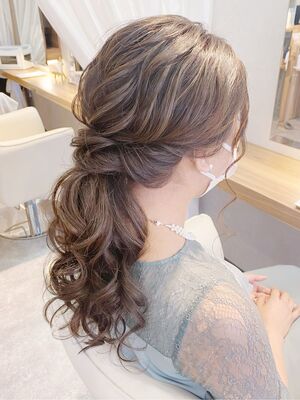 22年春 結婚式 ロングの人気ヘアスタイル 髪型 ヘアアレンジ Yahoo Beauty