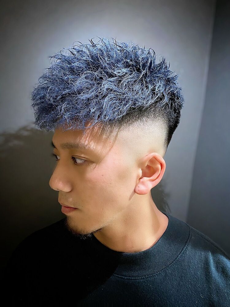 ブルーブラックthaスパイラル Men S Lapis メンズラピス メンズラピス渋谷 クニのヘアスタイル情報 Yahoo Beauty