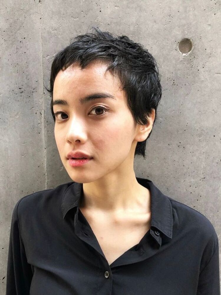 ベリーショート パーマ 黒髪 Silem シーレム 神戸 Silem Mikizoの髪型 ヘアスタイル ヘアカタログ情報 Yahoo Beauty ヤフービューティー