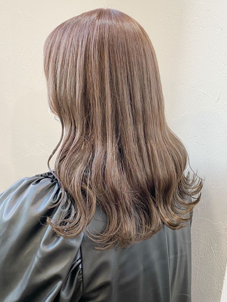 ブリーチありダブルカラーでミルクティーベージュに Killa キラ 榎園由美のヘアスタイル情報 Yahoo Beauty