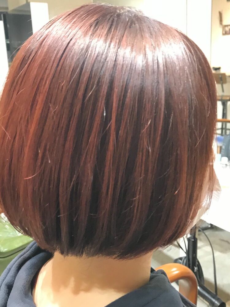 ボルドーカラータイトボブ Taylor テイラー Yukiのヘアスタイル情報 Yahoo Beauty