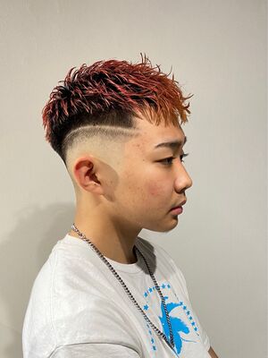 メンズ 赤髪 ベリーショートの髪型 ヘアスタイル ヘアカタログ 人気順 Yahoo Beauty ヤフービューティー