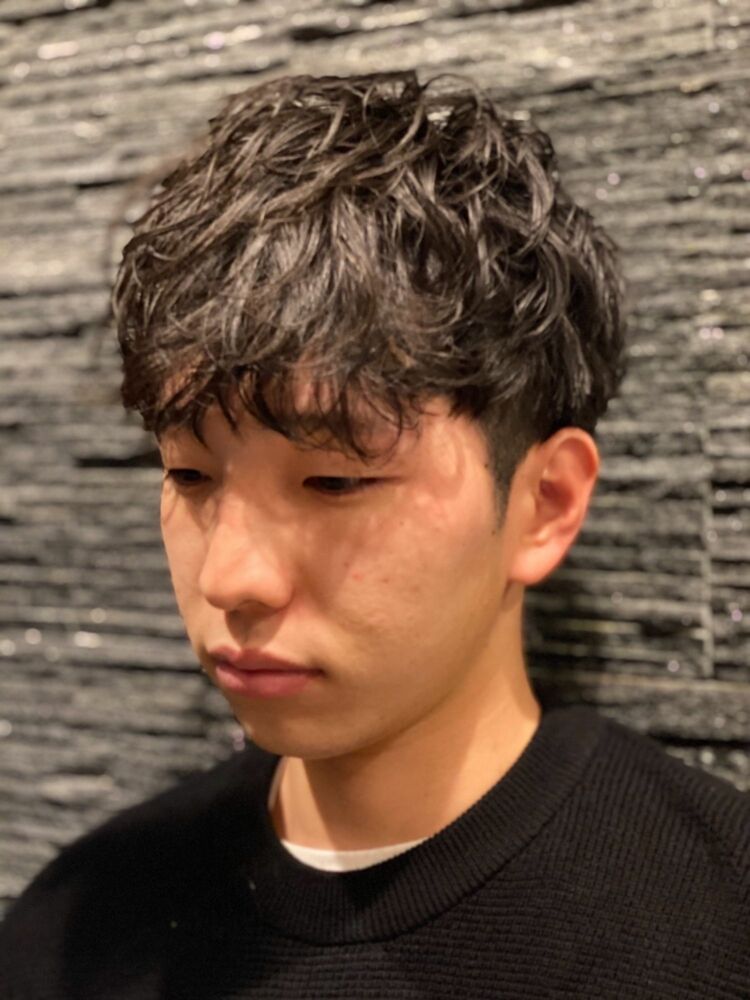 スパイラルパーマ ツーブロックショートマッシュ Premium Barber 銀座店 プレミアムバーバー ギンザテン 河西澪花のヘアスタイル情報 Yahoo Beauty