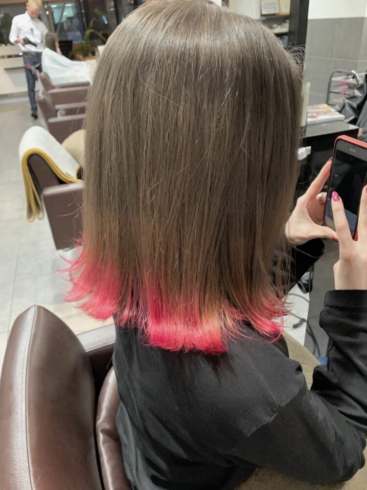 グラデーションカラー ピンク系 Act Harajuku アクト ハラジュク 山田 道行のヘアスタイル情報 Yahoo Beauty