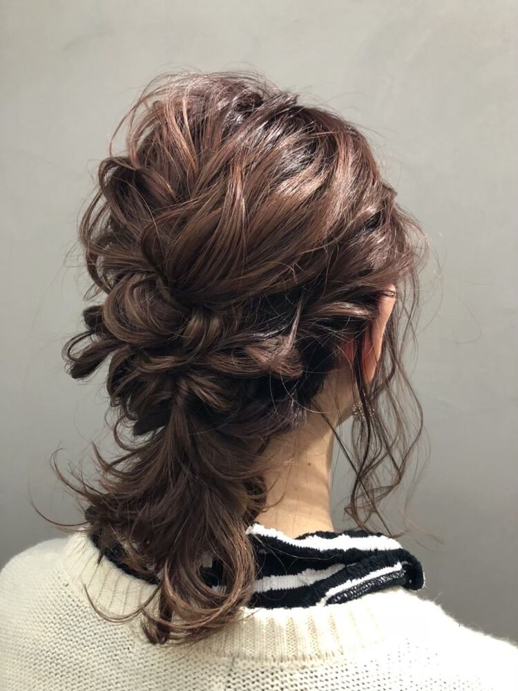 ゆるふわ編み込みダウンスタイル ヘアセット3000円 Act Harajuku アクト ハラジュク 山田 道行のヘアスタイル情報 Yahoo Beauty