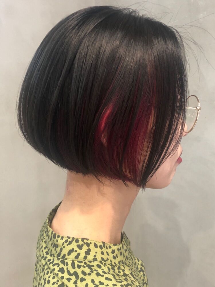 代30代40代 人気のインナーカラー ショートボブ ツートーン Rojitha ロジッタ ショートヘア美容師 郡司泰之のヘアスタイル情報 Yahoo Beauty