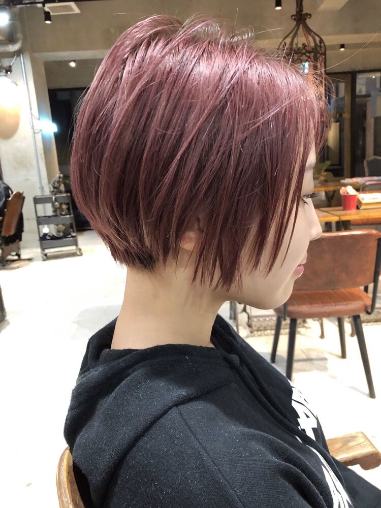 代30代40代 人気 ピンクアッシュ 前下がりショートボブ Rojitha ロジッタ ショートヘア美容師 郡司泰之のヘアスタイル情報 Yahoo Beauty