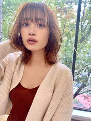 ゆるふわ ミディアムの髪型 ヘアスタイル ヘアカタログ 人気順 Yahoo Beauty ヤフービューティー