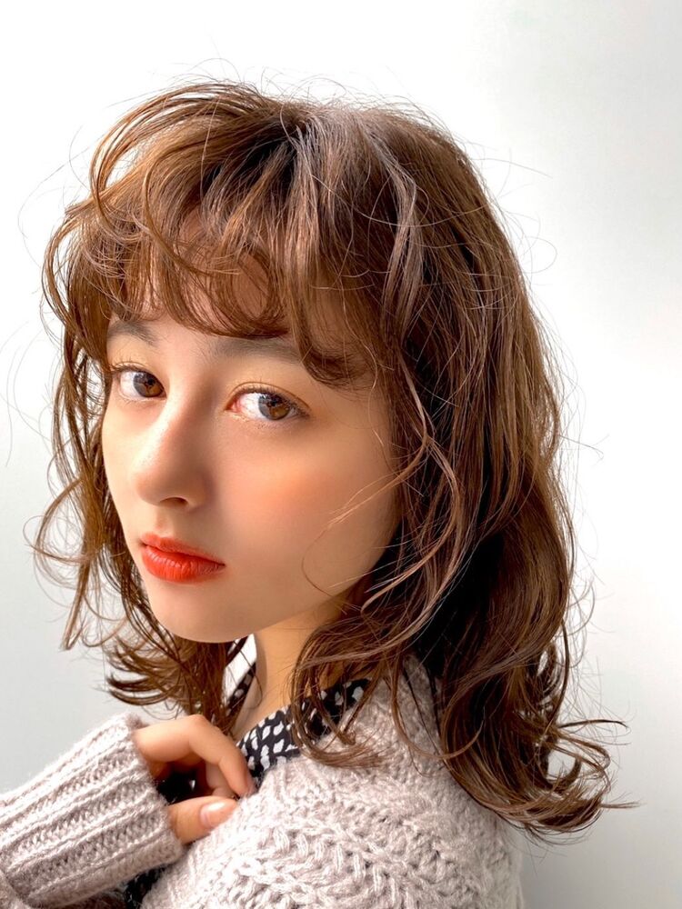 お出かけにピッタリ ふわふわセットな愛されミディアムヘアー Youres Hair ユアーズヘアー 大森春奈のヘアスタイル情報 Yahoo Beauty