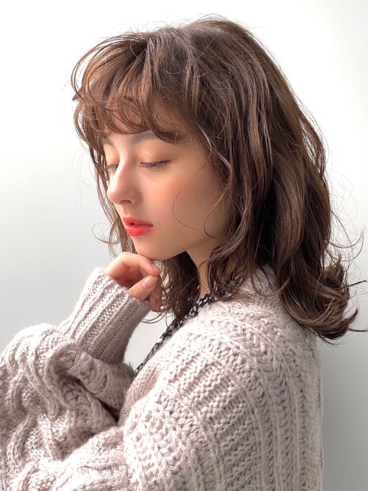 お出かけにピッタリ ふわふわセットな愛されミディアムヘアー Youres Hair ユアーズヘアー 大森春奈のヘアスタイル情報 Yahoo Beauty