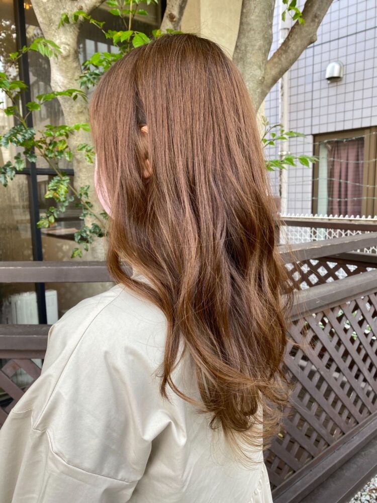 ミルクティーベージュ 艶感ロングヘア Avance 北花田店 アヴァンスキタハナダテン 高木 リョウのヘアスタイル情報 Yahoo Beauty