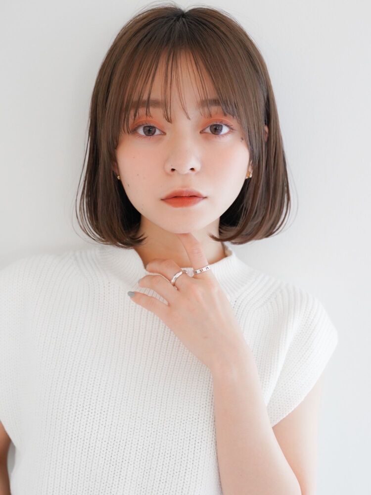 内巻きボブ Agnos 青山 アグノス アオヤマ 田中誠二のヘアスタイル情報 Yahoo Beauty