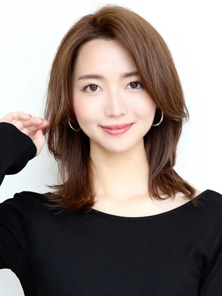 大人キレイなレイヤーミディ 30代 40代 50代 渡邊 一也のヘアスタイル情報 Yahoo Beauty