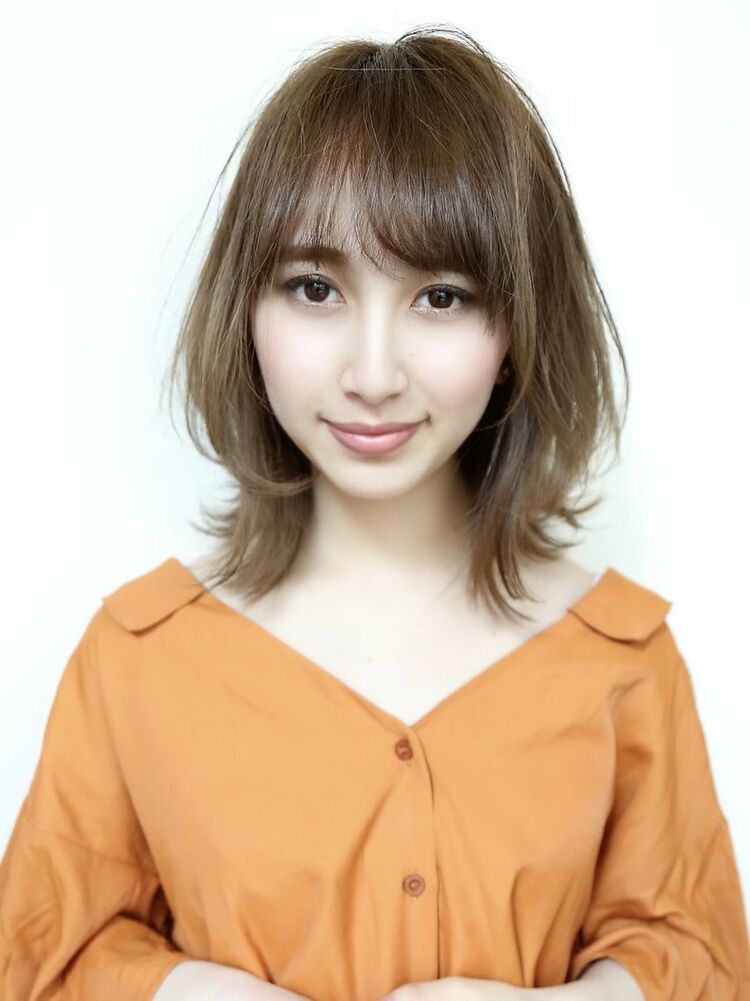 大人キレイなミディアムレイヤー 30代 40代 50代 渡邊 一也のヘアスタイル情報 Yahoo Beauty