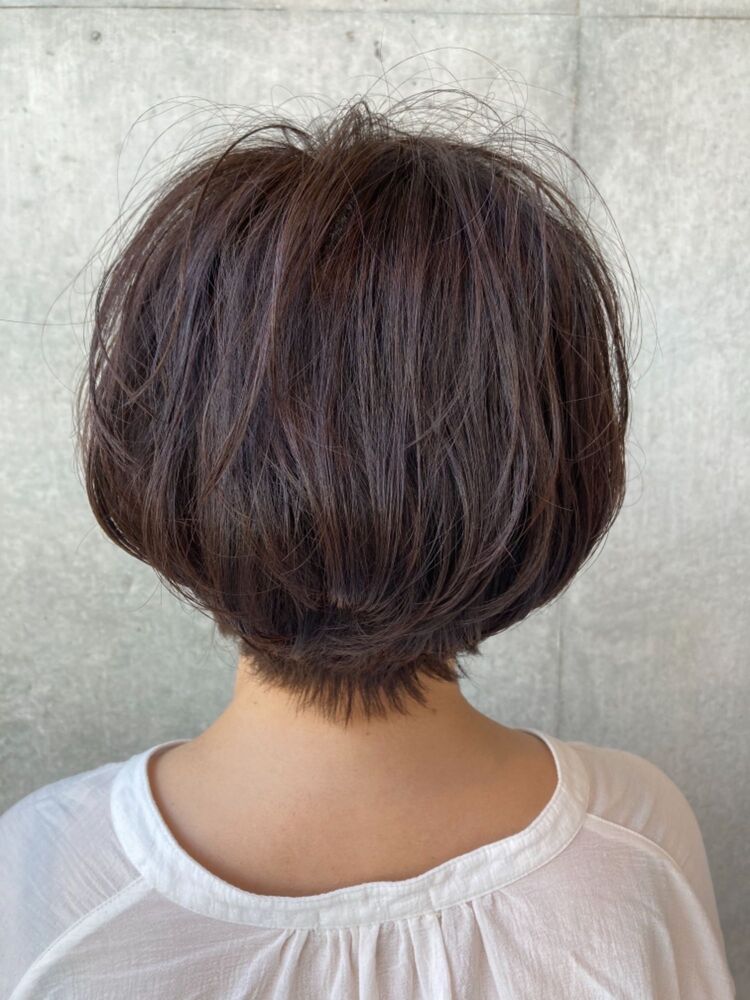 ニュアンスパーマで毎日のお手入れ簡単 大人ショートボブ Jeanaharbor清水 Jeanaharbor ジーナハーバー Jeana Shimizuの ヘアスタイル情報 Yahoo Beauty